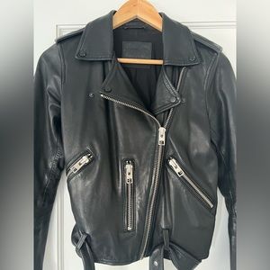 AllSaints Balfern Leather biker jacket